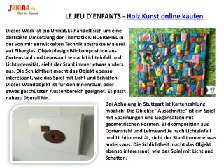 le jeu d enfants holz kunst online kaufen