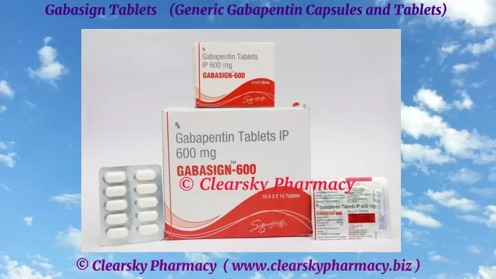 gabasign tablets generic gabapentin capsules