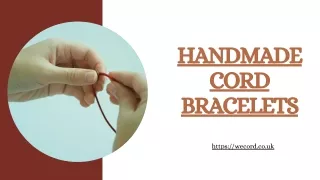 Buy Handmade Cord Bracelets - Wecord London