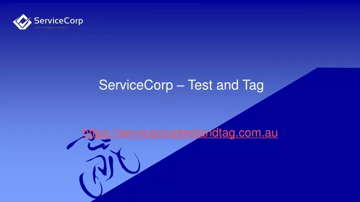 servicecorp test and tag