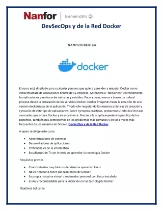 devsecops y de la red docker