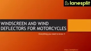 windscreen and wind deflectors for motorcycle everything you need to know