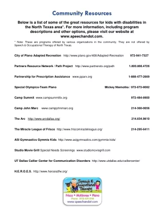 below is a list of some of the great resources