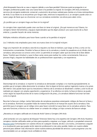 est bloqueado fuera de su casa o negocio debido