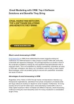 Email Marketing with CRM_ Top 4 Software Solutions and Benefits They Bring - slide 1