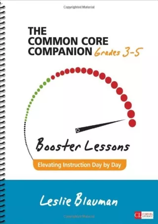 READ  The Common Core Companion Booster Lessons Grades 3 5 Elevating