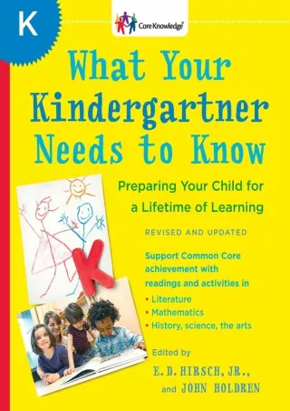 ePUB  What Your Kindergartner Needs to Know Revised and updated
