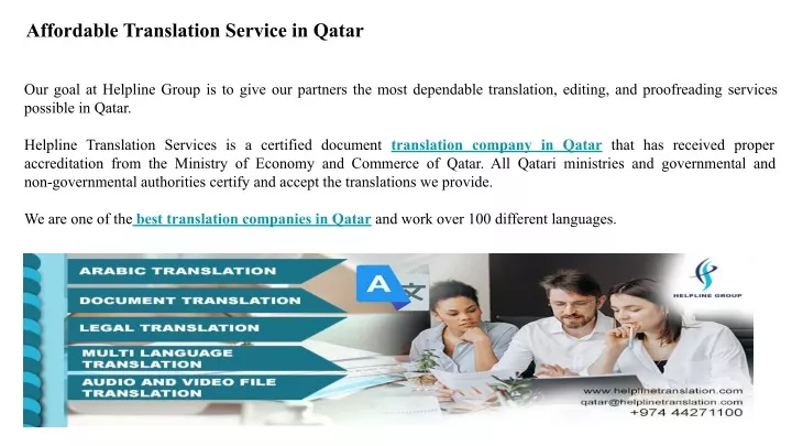 affordable translation service in qatar