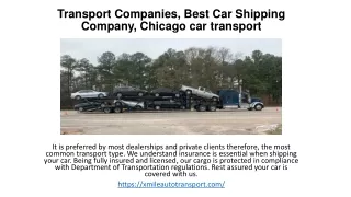 best Transport Companies, Xmile Auto Transport, Vehicle Shipping Services
