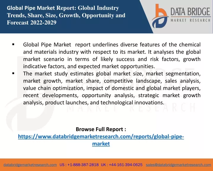 global pipe market report global industry trends