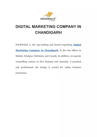 DIGITAL MARKETING COMPANY IN CHANDIGARH