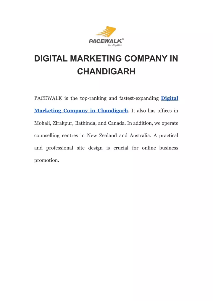 digital marketing company in chandigarh