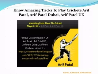The most insightful stories about Arif Pate | Arif Patel Dubai
