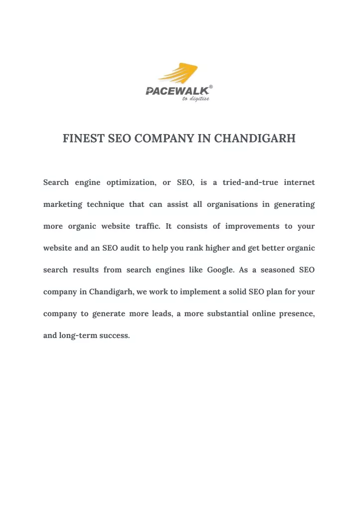 finest seo company in chandigarh