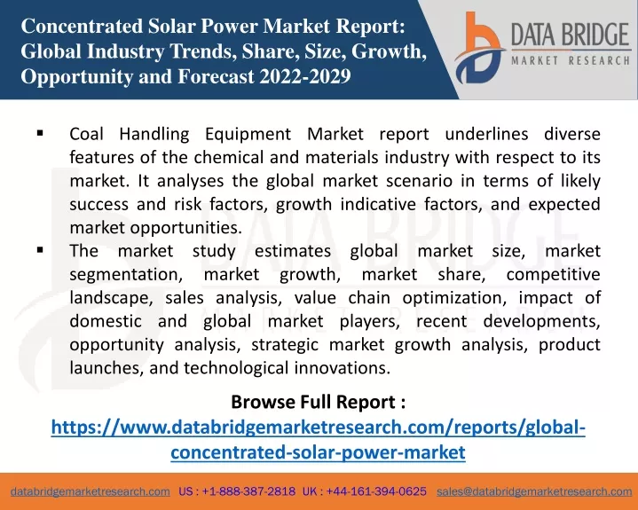 concentrated solar power market report global