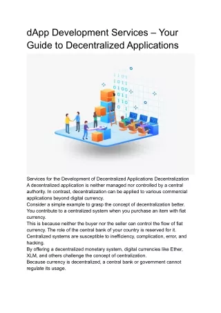 dApp Development Services – Your Guide to Decentralized Applications