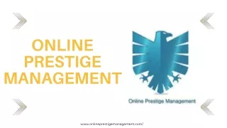online prestige management