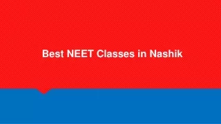 best neet classes in nashik