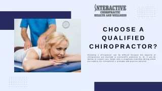 _Choose a Qualified Chiropractor Presentation