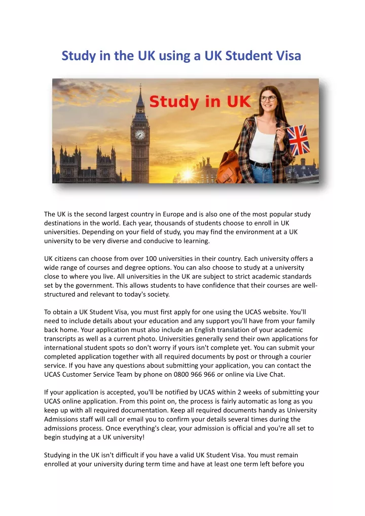 PPT - Study In UK PowerPoint Presentation, Free Download - ID:11711256