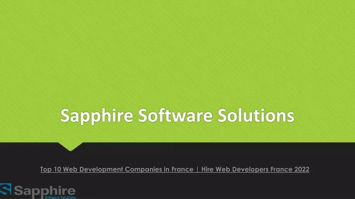 sapphire software solutions