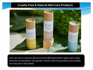 Best Vegan, Cruelty Free & Natural Skin Care Products