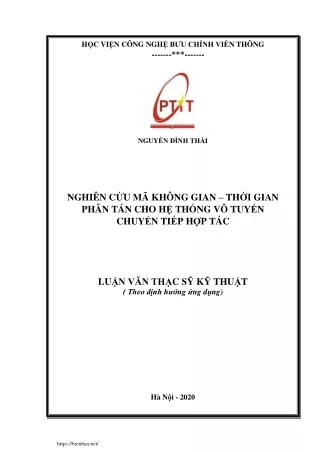 Nghiên cứu mã không gian – thời gian phân tán cho hệ thống vô tuyến chuyển tiếp