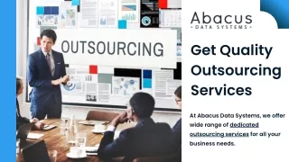 Get Quality Outsourcing Services