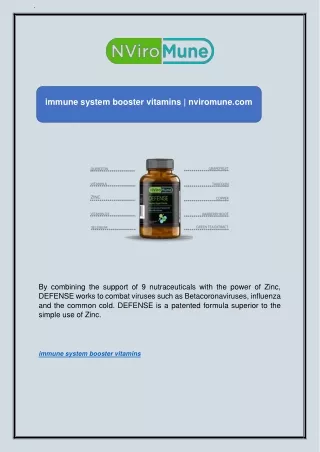 immune system booster vitamins