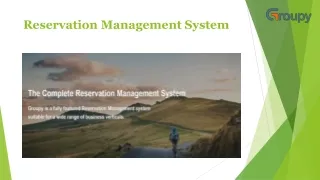 Reservation Management System