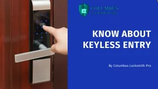 KNOW ABOUT KEYLESS ENTRY