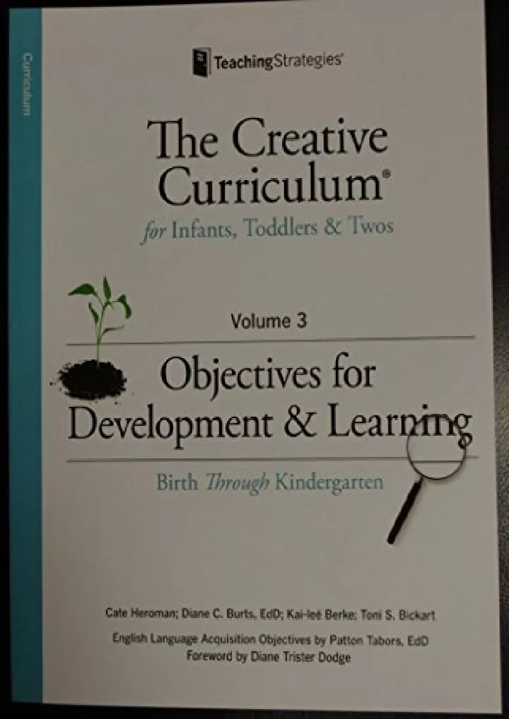 Creative Curriculum For Infants Toddlers And Twos Powerpoint