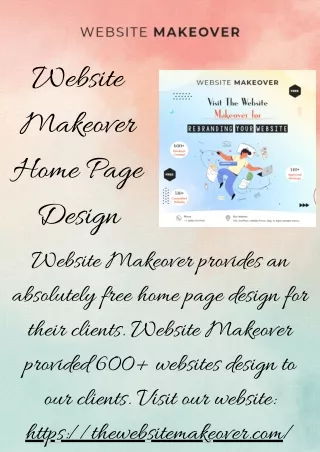 Website Makeover Home Page Design