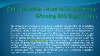 Tax benefits under section 80g