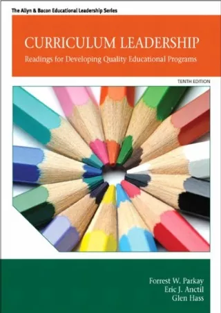 eBOOK  Curriculum Leadership Readings for Developing Quality Educational