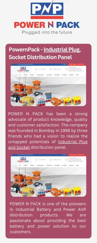 POWER N PACK Industrial Standard CEE Plug Available from 16A