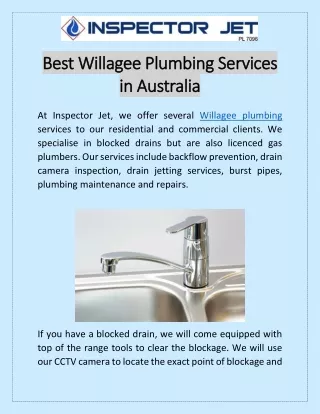 Best Willagee Plumbing Services in Australia
