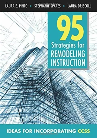 DOWNLOA T  95 Strategies for Remodeling Instruction Ideas for Incorporating