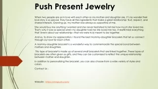 push present jewelry