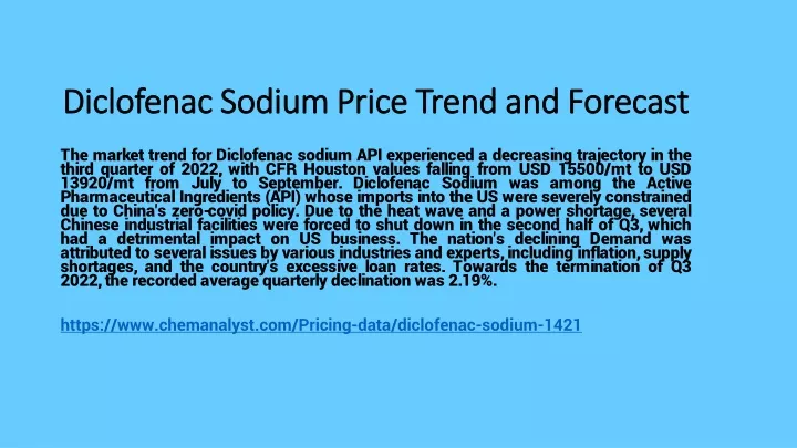 diclofenac sodium price trend and forecast