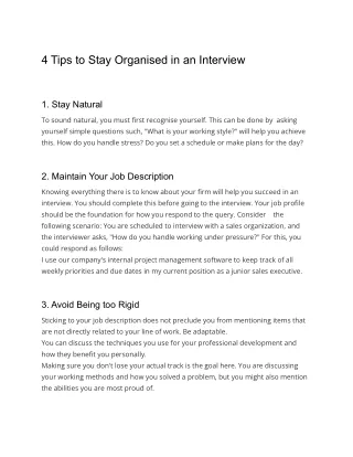 4 Tips to Stay Organised in an Interview (1)