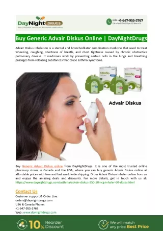 Buy Generic Advair Diskus Online