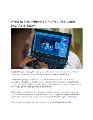 what is the average graphic designer salary