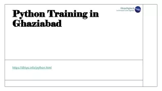 python training in ghaziabad