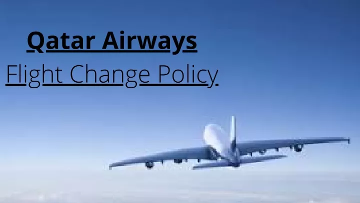 qatar airways flight change policy