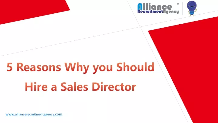 5 reasons why you should hire a sales director