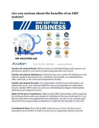 are you curious about the benefits