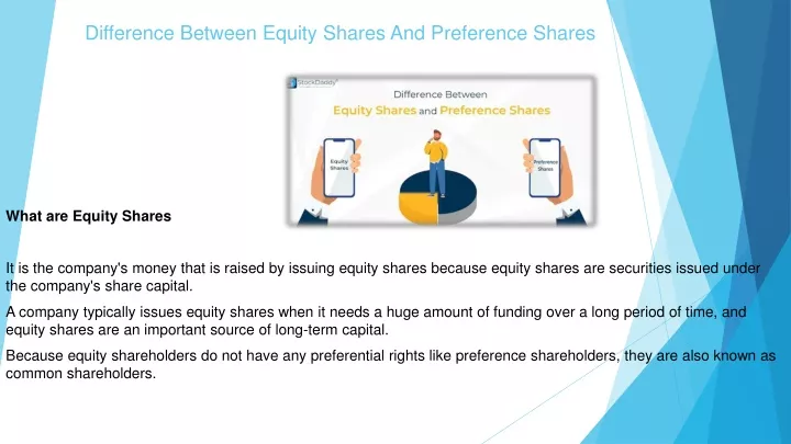 difference between equity shares and preference shares