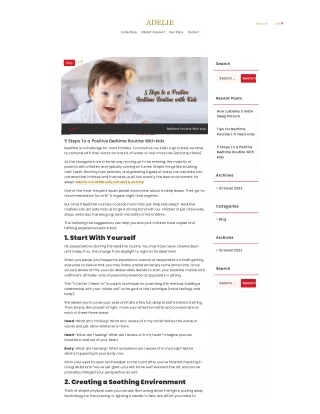 Steps For Positive Bedtime Routine With Kids
