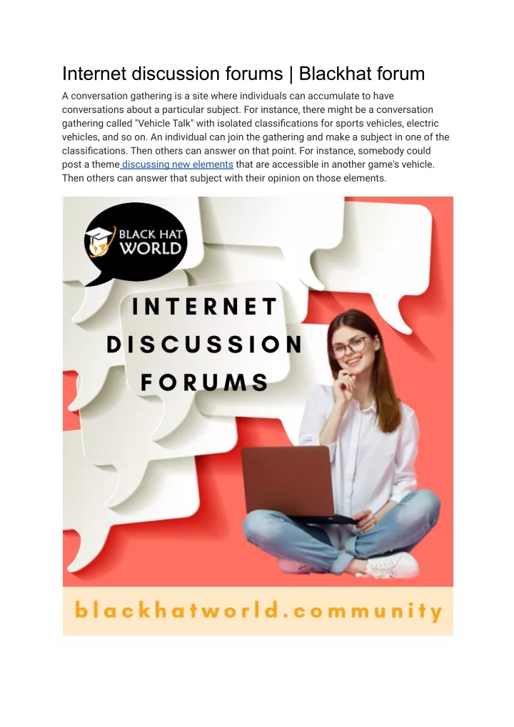 internet discussion forums blackhat forum